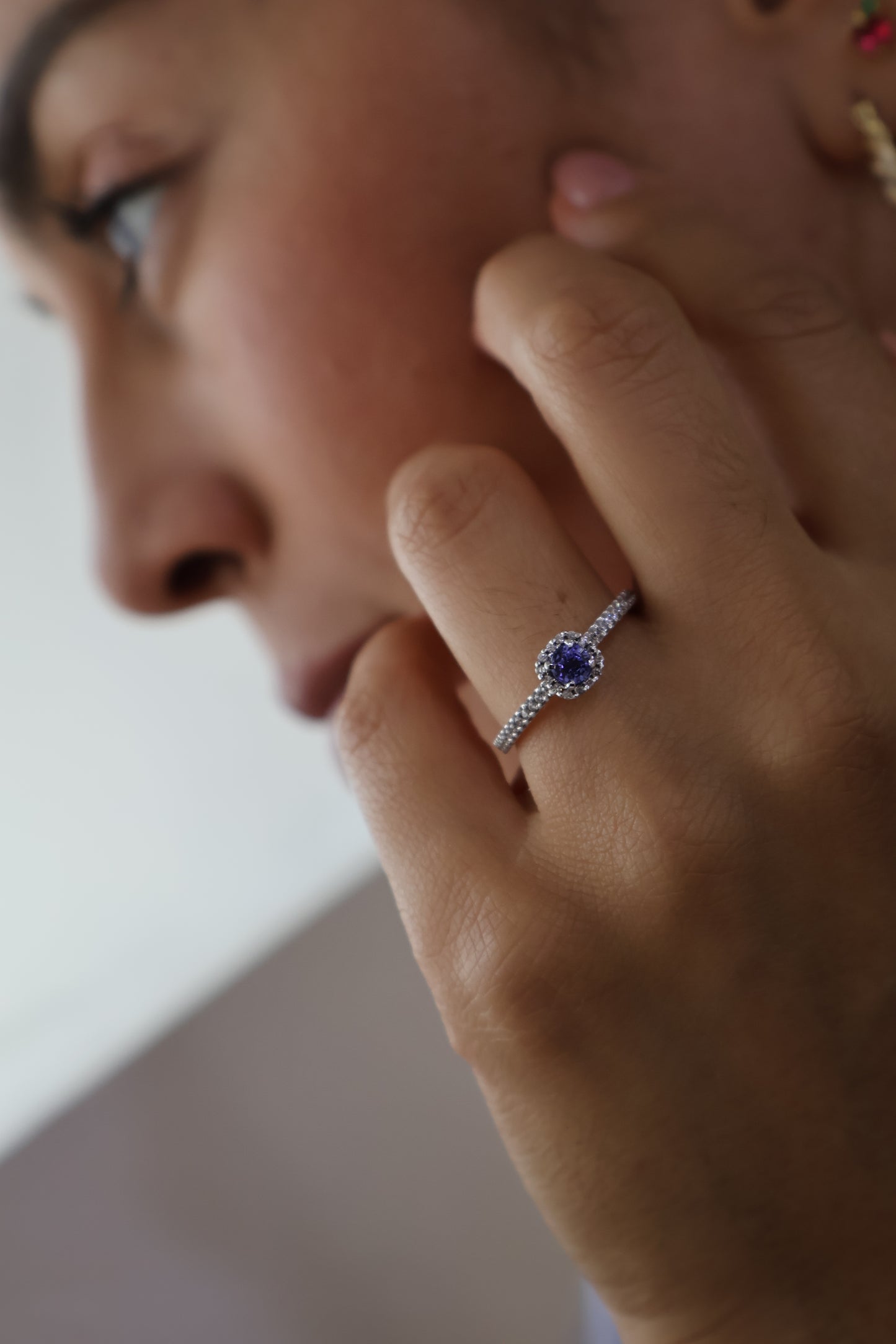 Anillo Aitana en Oro con Tanzanita 0.30 ct