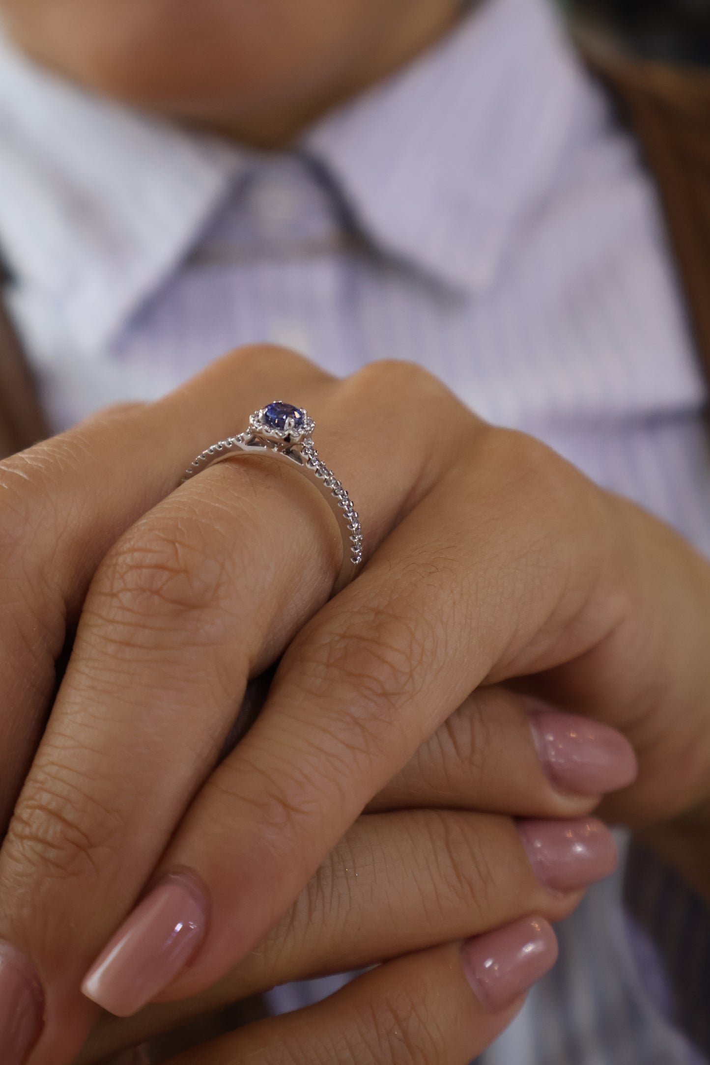 Anillo Aitana en Oro con Tanzanita 0.30 ct