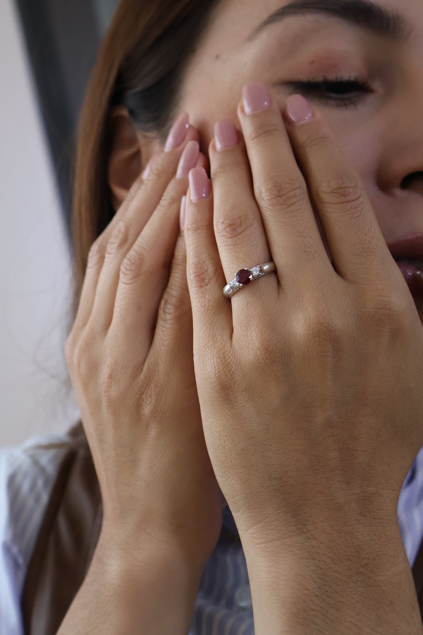Anillo Hanny en Oro 14k con Rubi 0.60ct