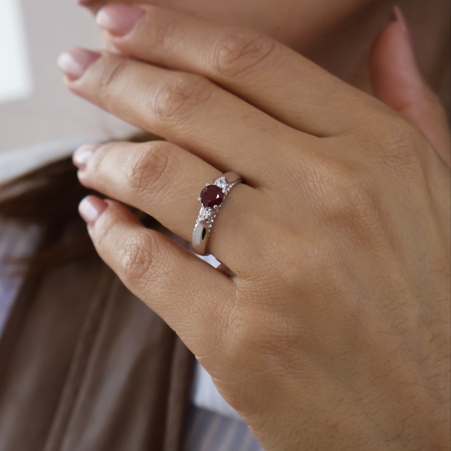Anillo Hanny en Oro 14k con Rubi 0.60ct