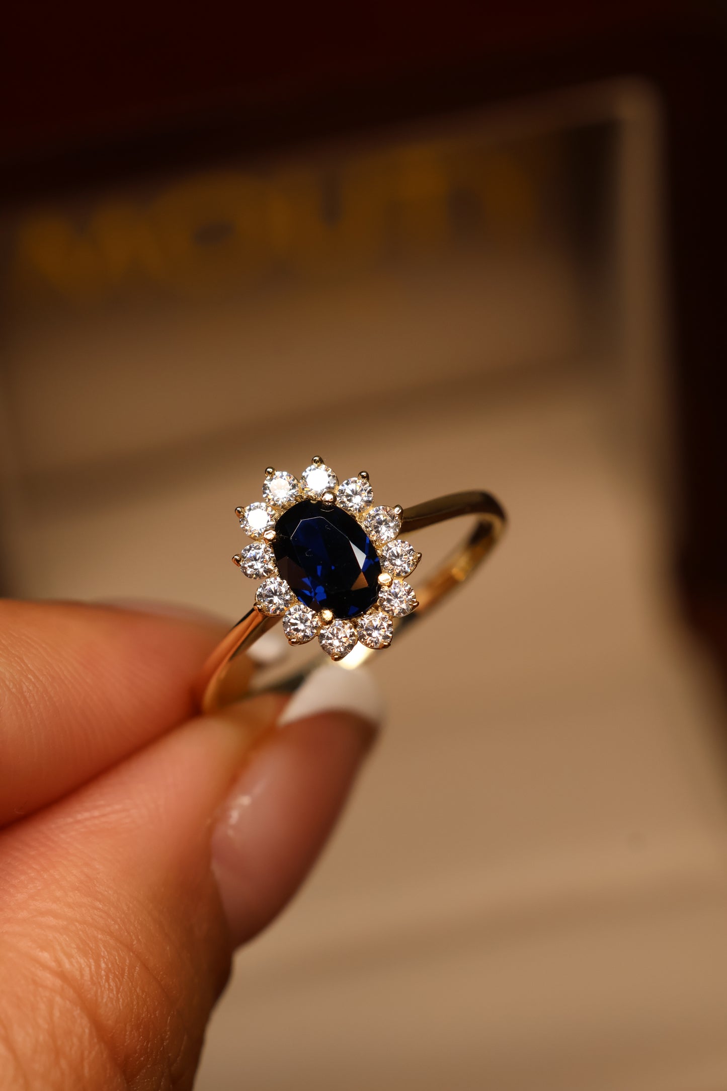 Anillo en Oro Amarillo 14k con Circonia Mod. 15881