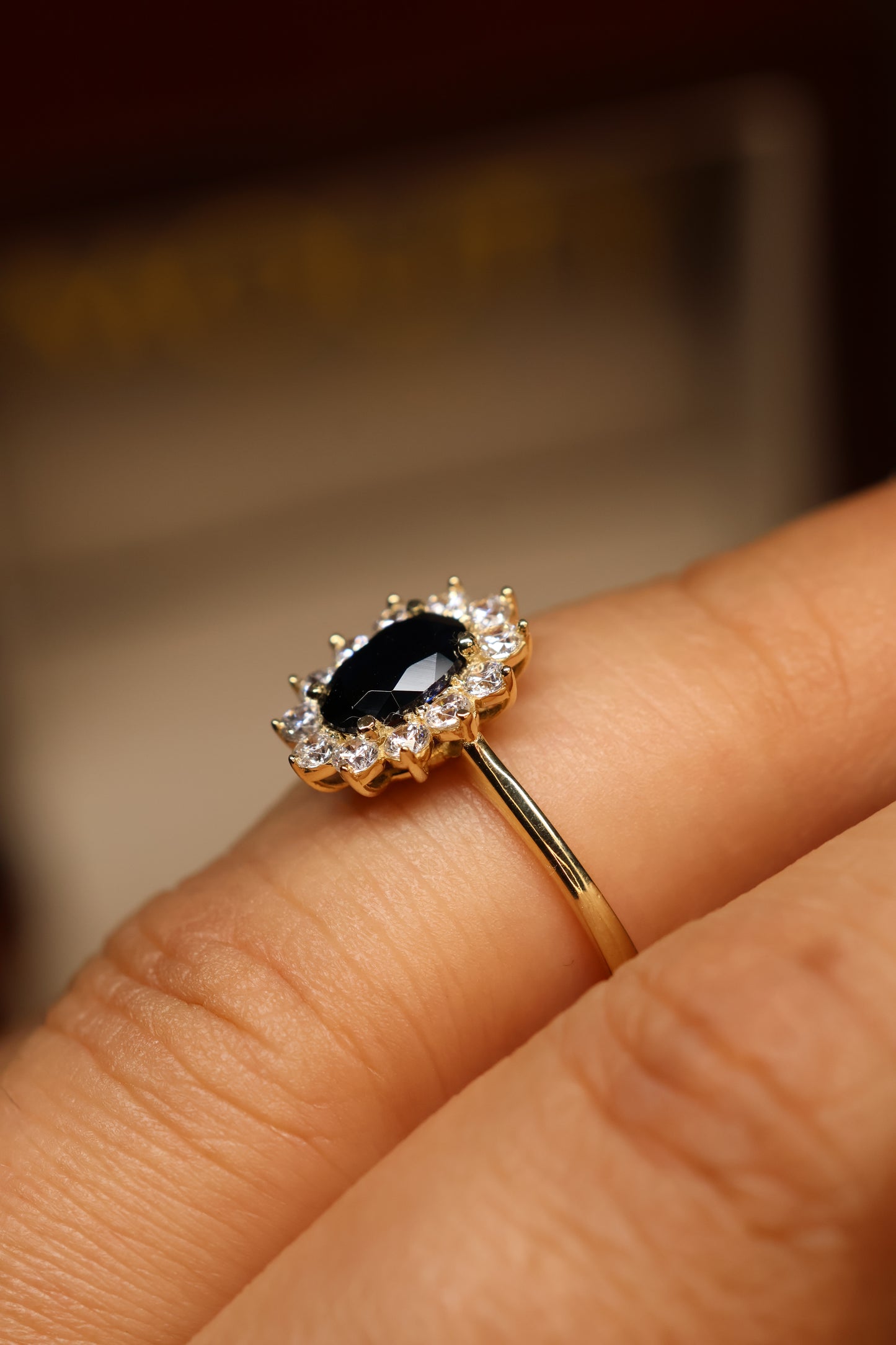 Anillo en Oro Amarillo 14k con Circonia Mod. 15881