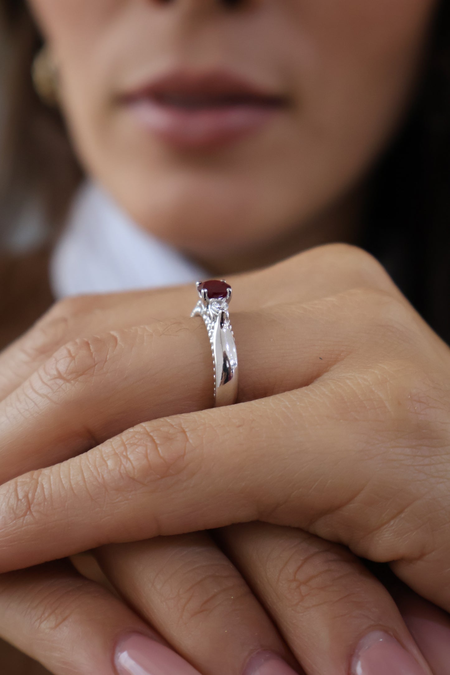 Anillo Hanny en Oro 14k con Rubi 0.60ct