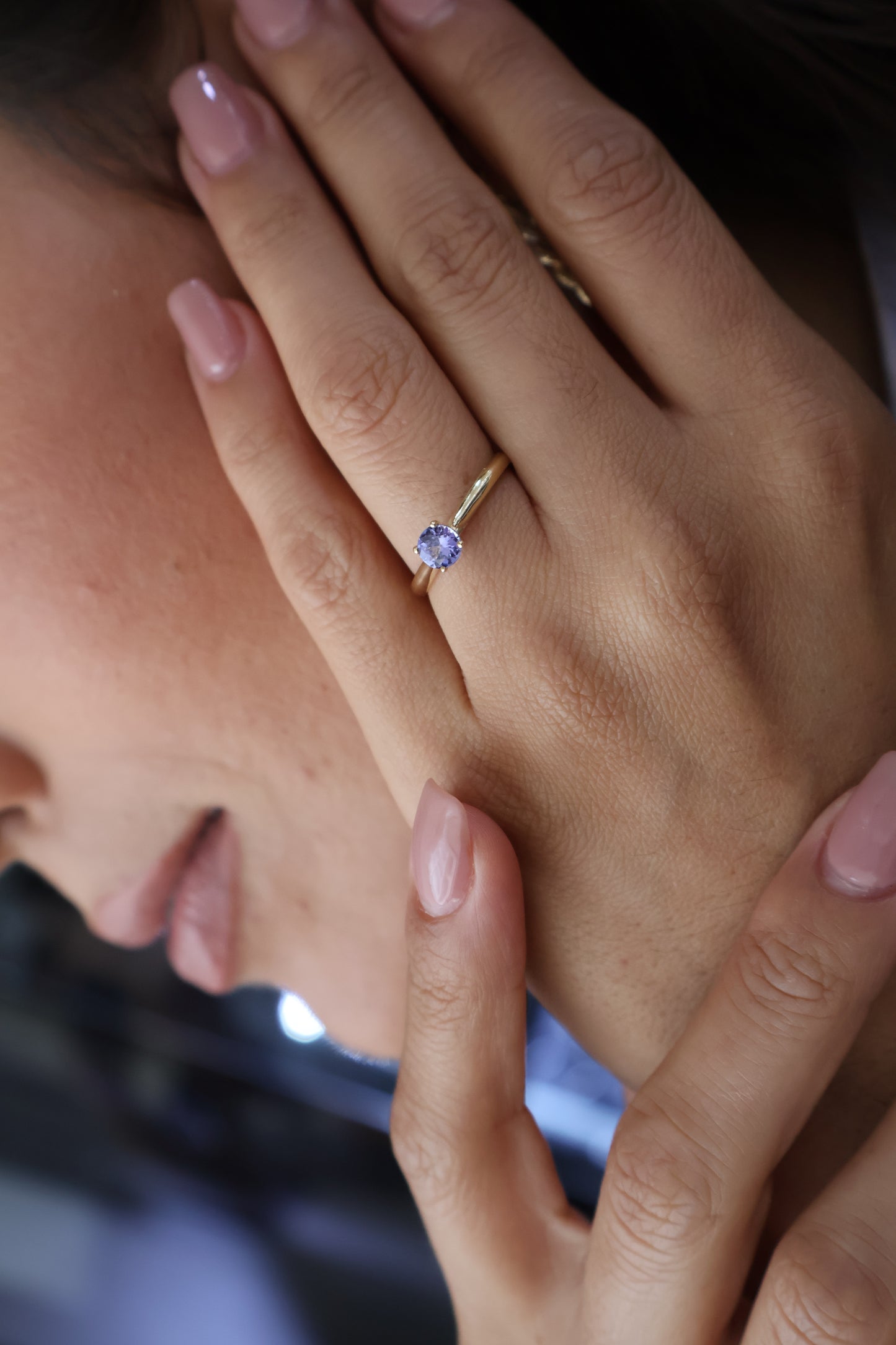 Anillo Megan en Oro con Tanzanita 0.70 ct