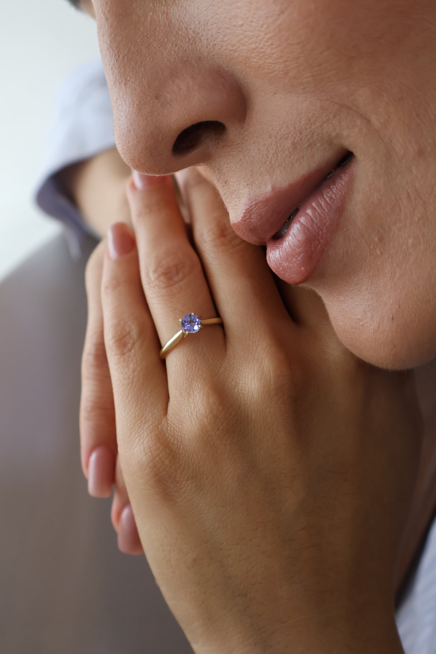 Anillo Megan en Oro con Tanzanita 0.70 ct