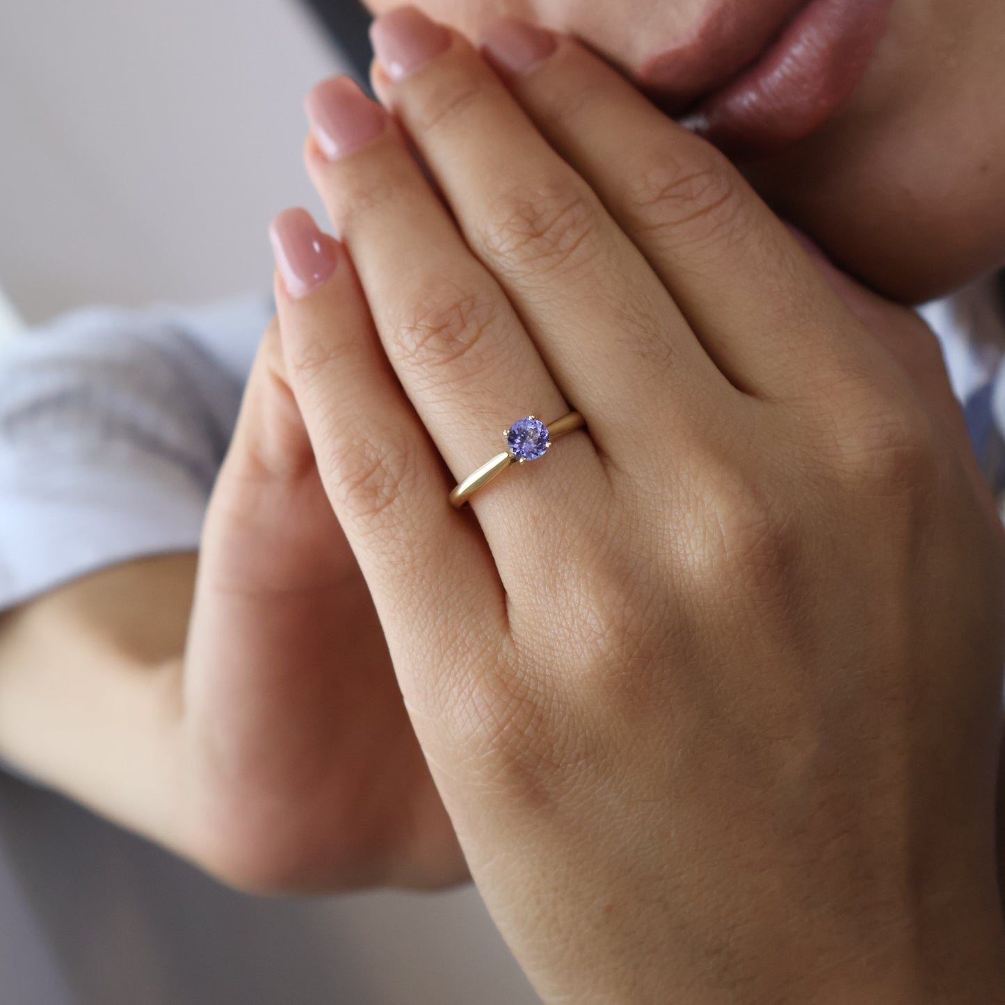 Anillo Megan en Oro con Tanzanita 0.70 ct