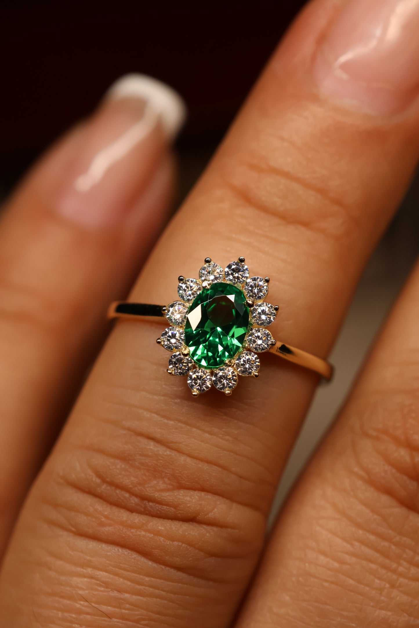 Anillo en Oro Amarillo 14k con Circonia Mod. 15880