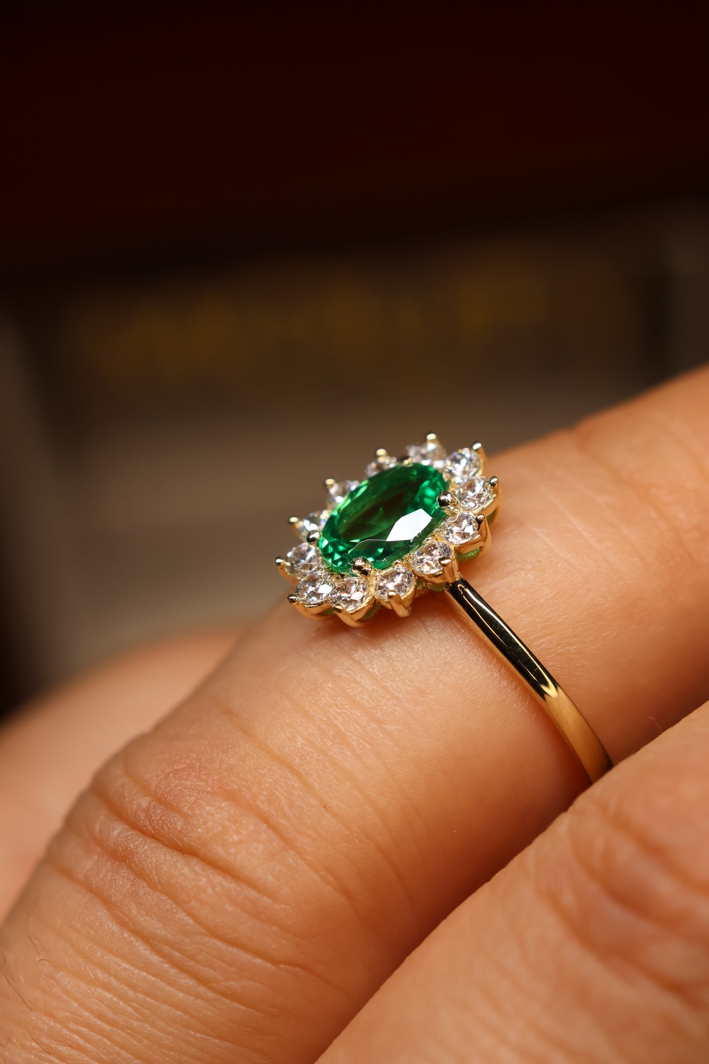 Anillo en Oro Amarillo 14k con Circonia Mod. 15880