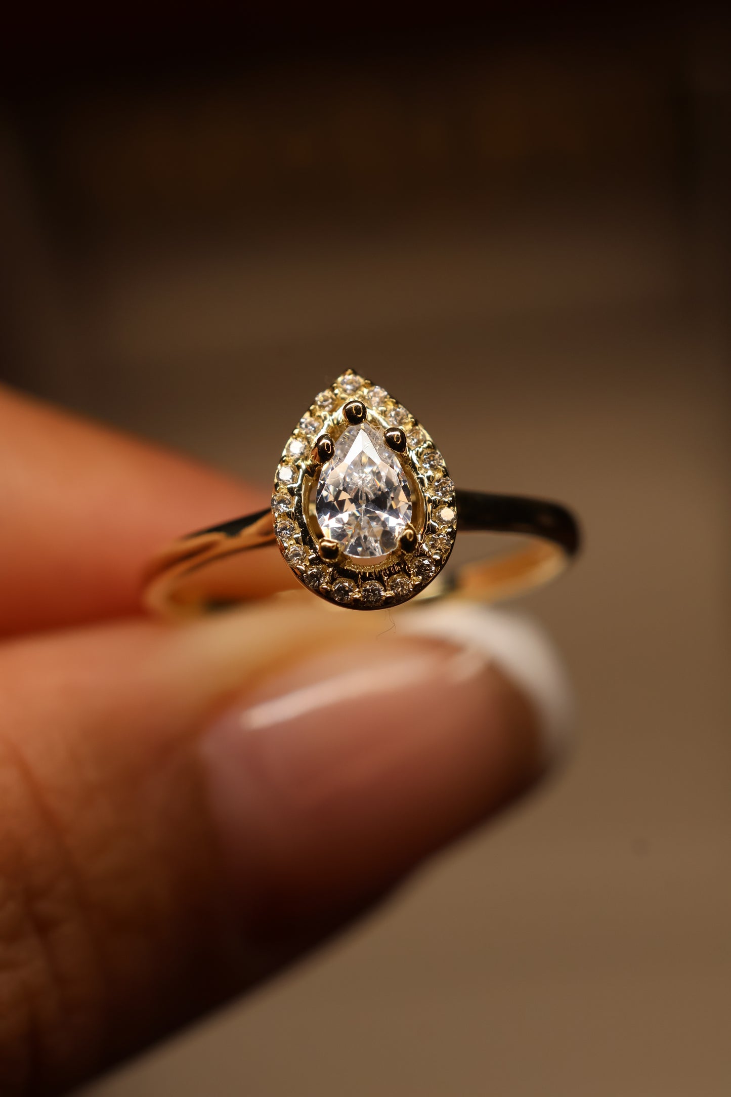 Anillo en Oro Amarillo 14k con Circonia Mod. 15886