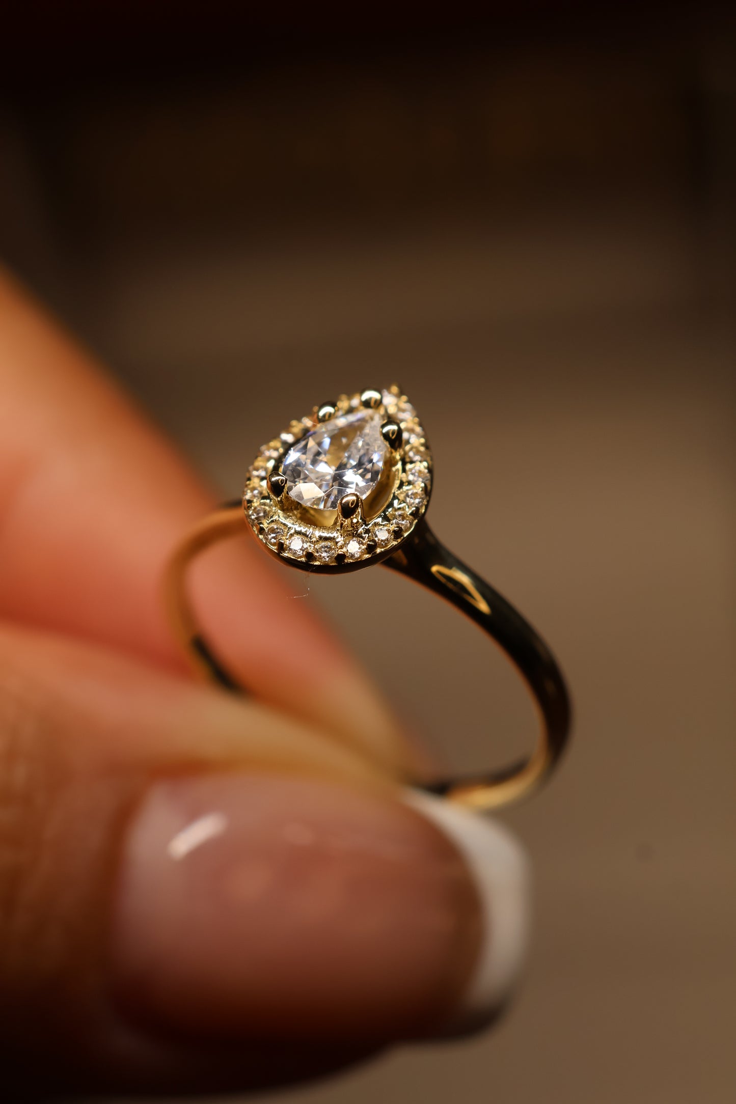 Anillo en Oro Amarillo 14k con Circonia Mod. 15886