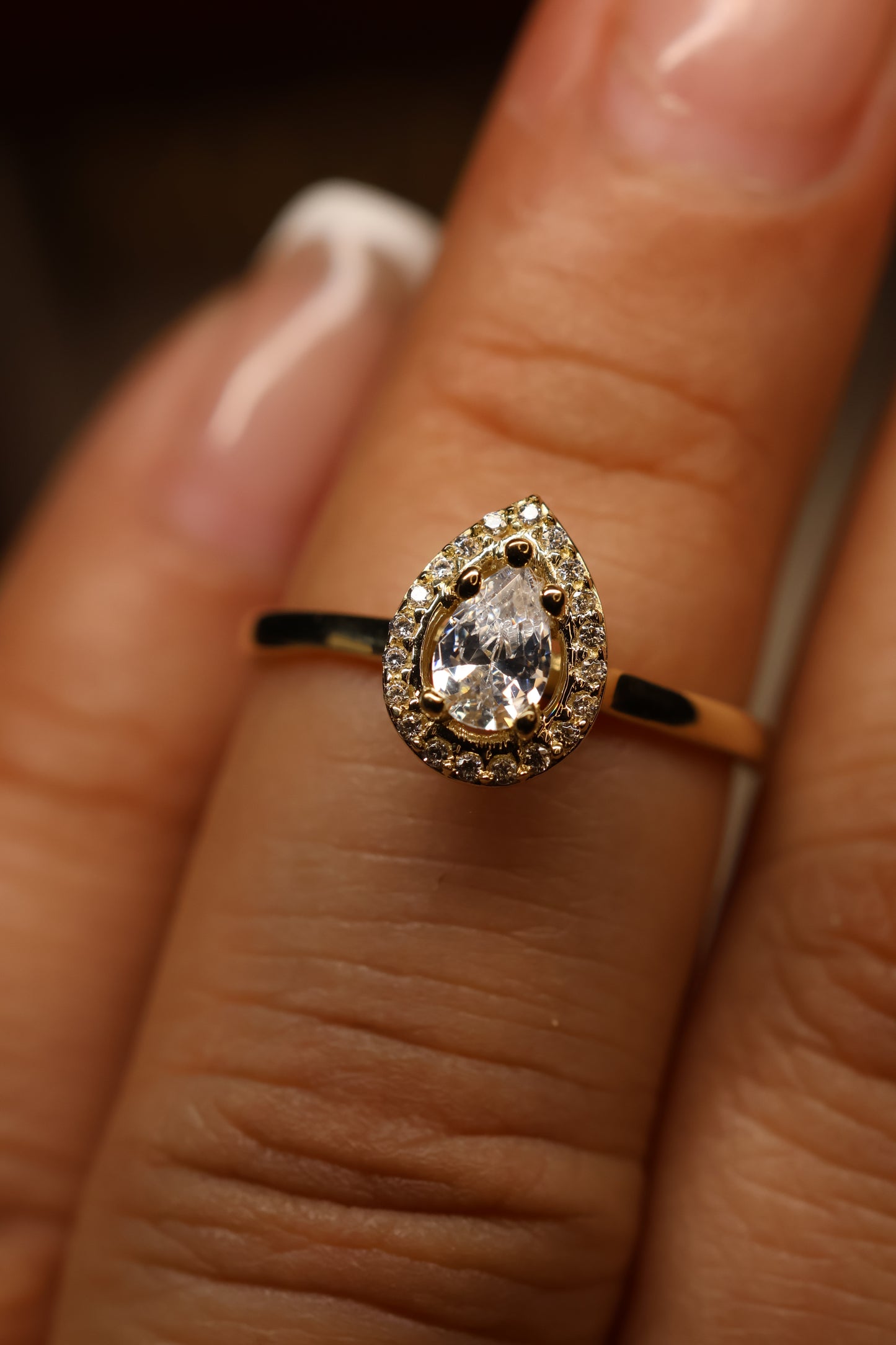 Anillo en Oro Amarillo 14k con Circonia Mod. 15886