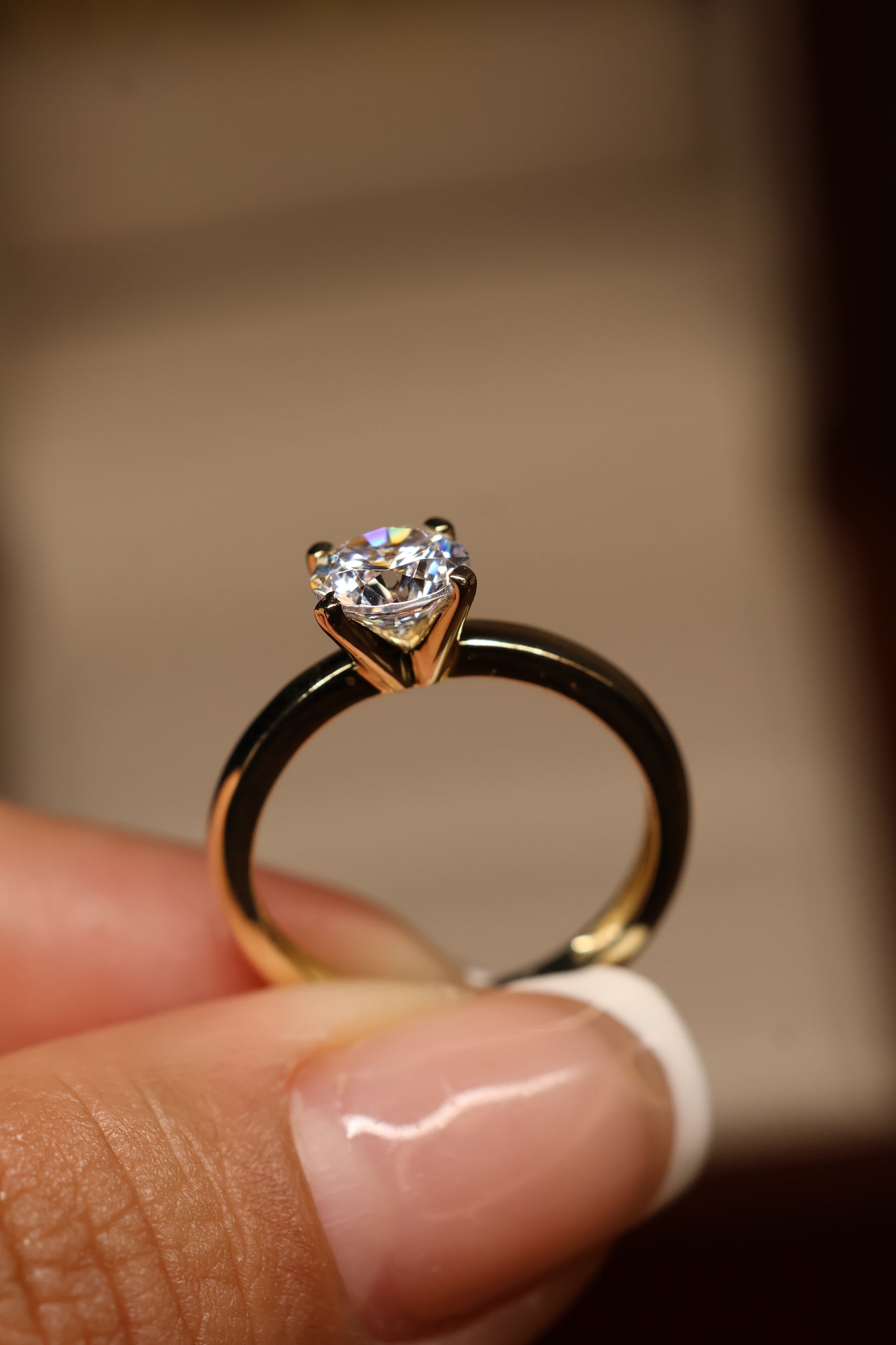 Anillo en Oro Amarillo 14k con Circonia Mod. 15883
