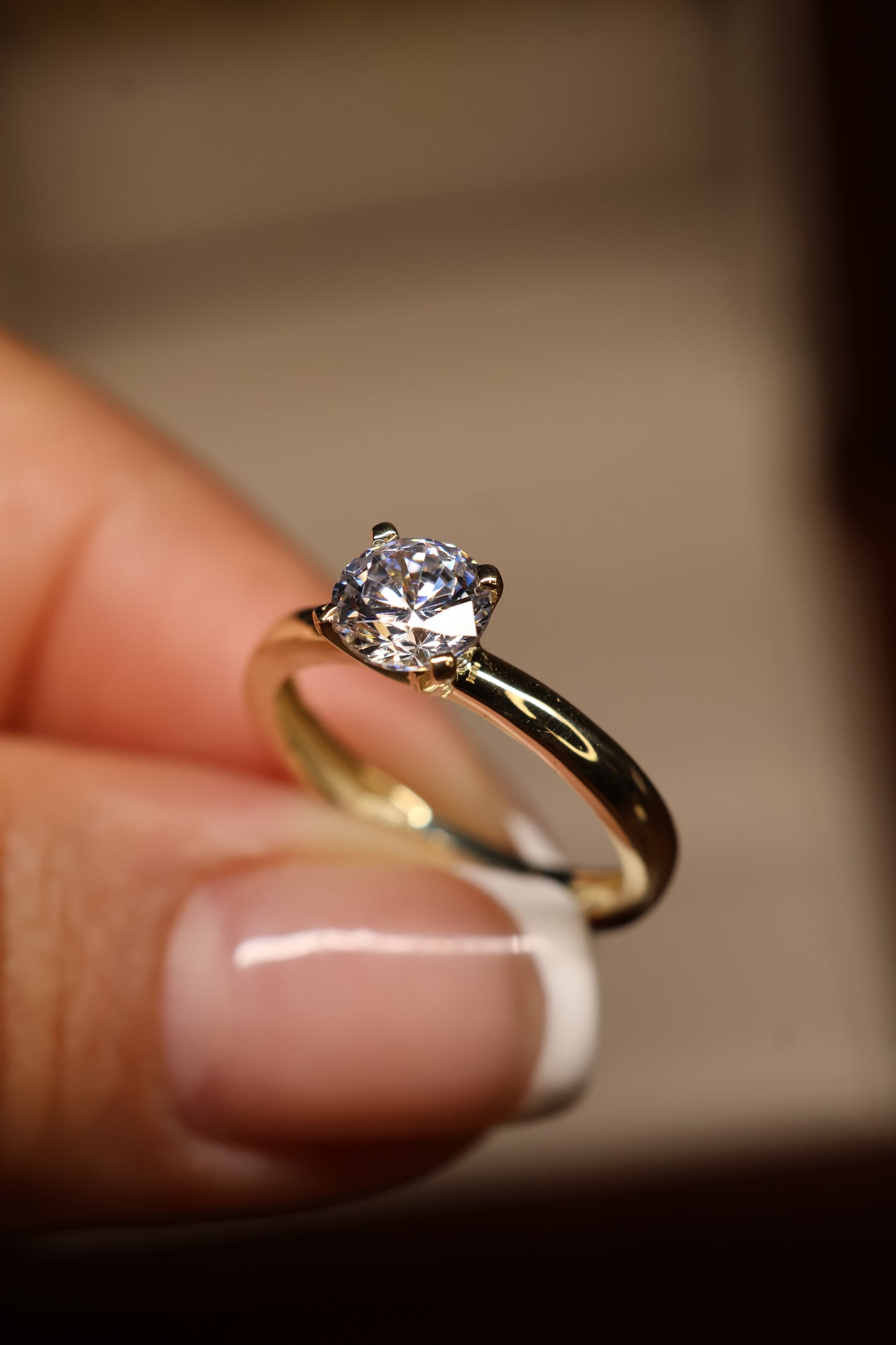 Anillo en Oro Amarillo 14k con Circonia Mod. 15883