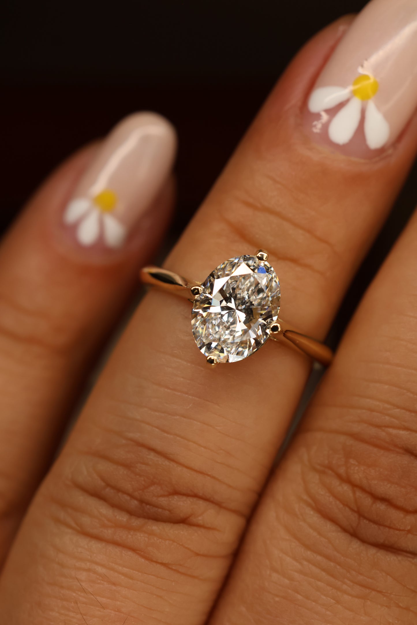 Anillo Annelise en Oro Amarillo 14K con Diamante de Laboratorio de 2.17ct | IGI