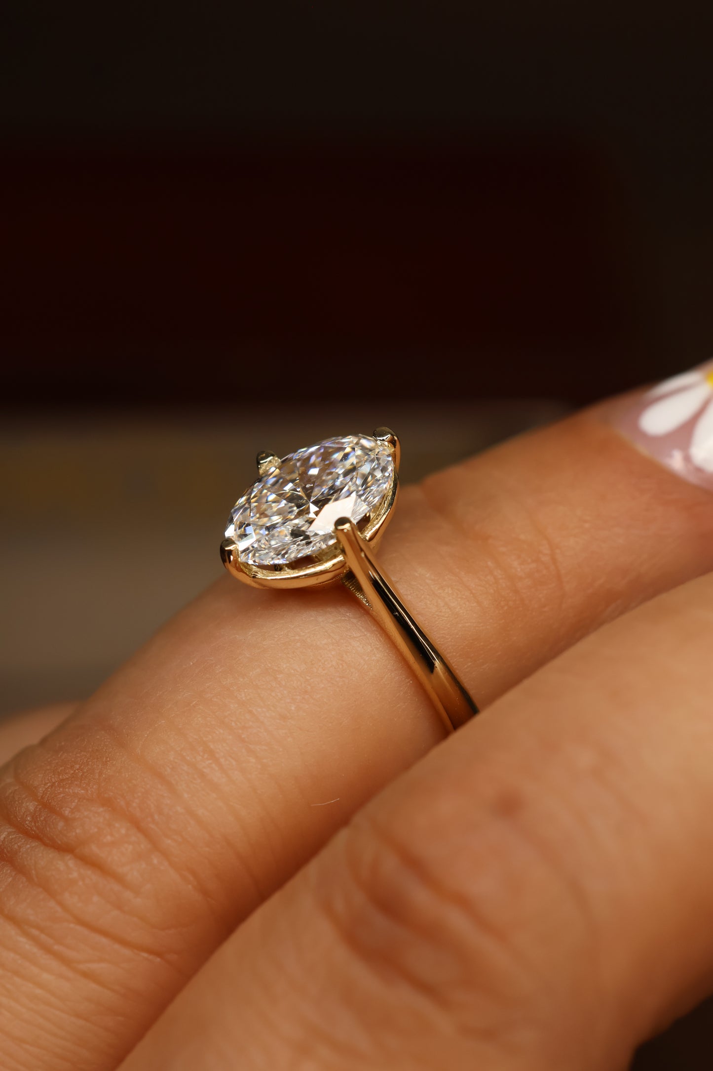 Anillo Annelise en Oro Amarillo 14K con Diamante de Laboratorio de 2.17ct | IGI