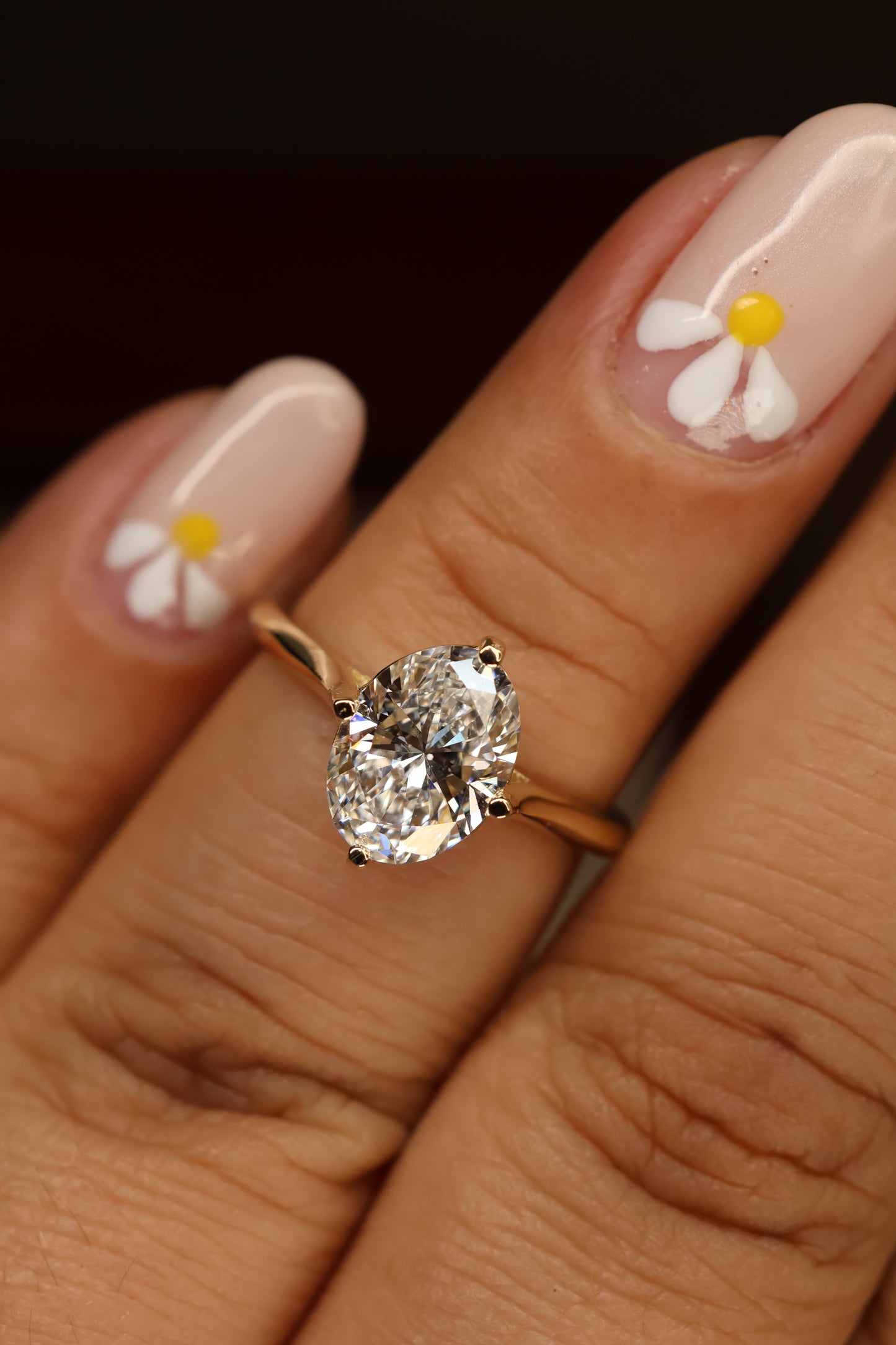 Anillo Annelise en Oro Amarillo 14K con Diamante de Laboratorio de 2.17ct | IGI