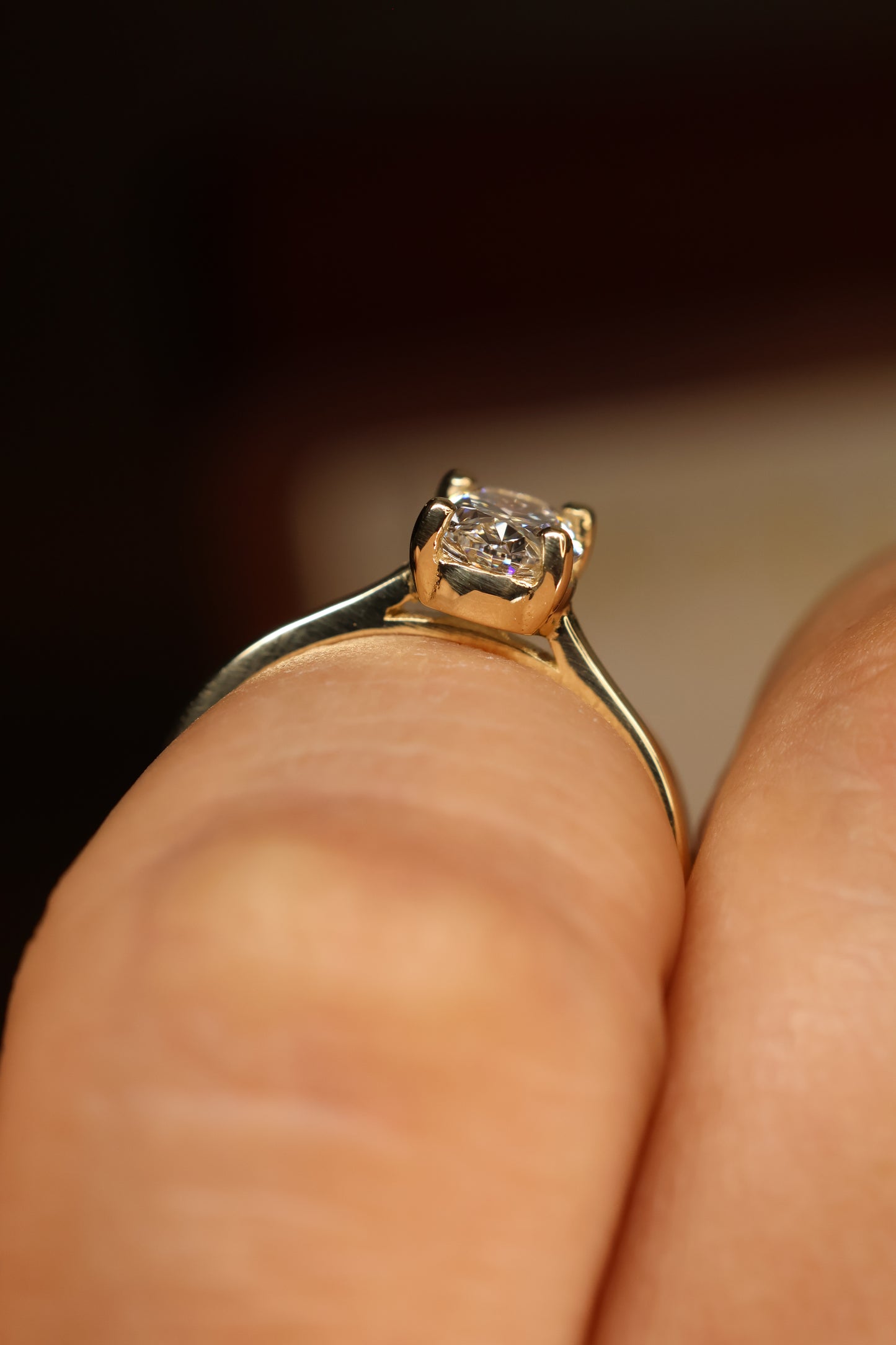 Anillo Elan en Oro Amarillo 14K con Diamante de Laboratorio de 1.03ct | IGI