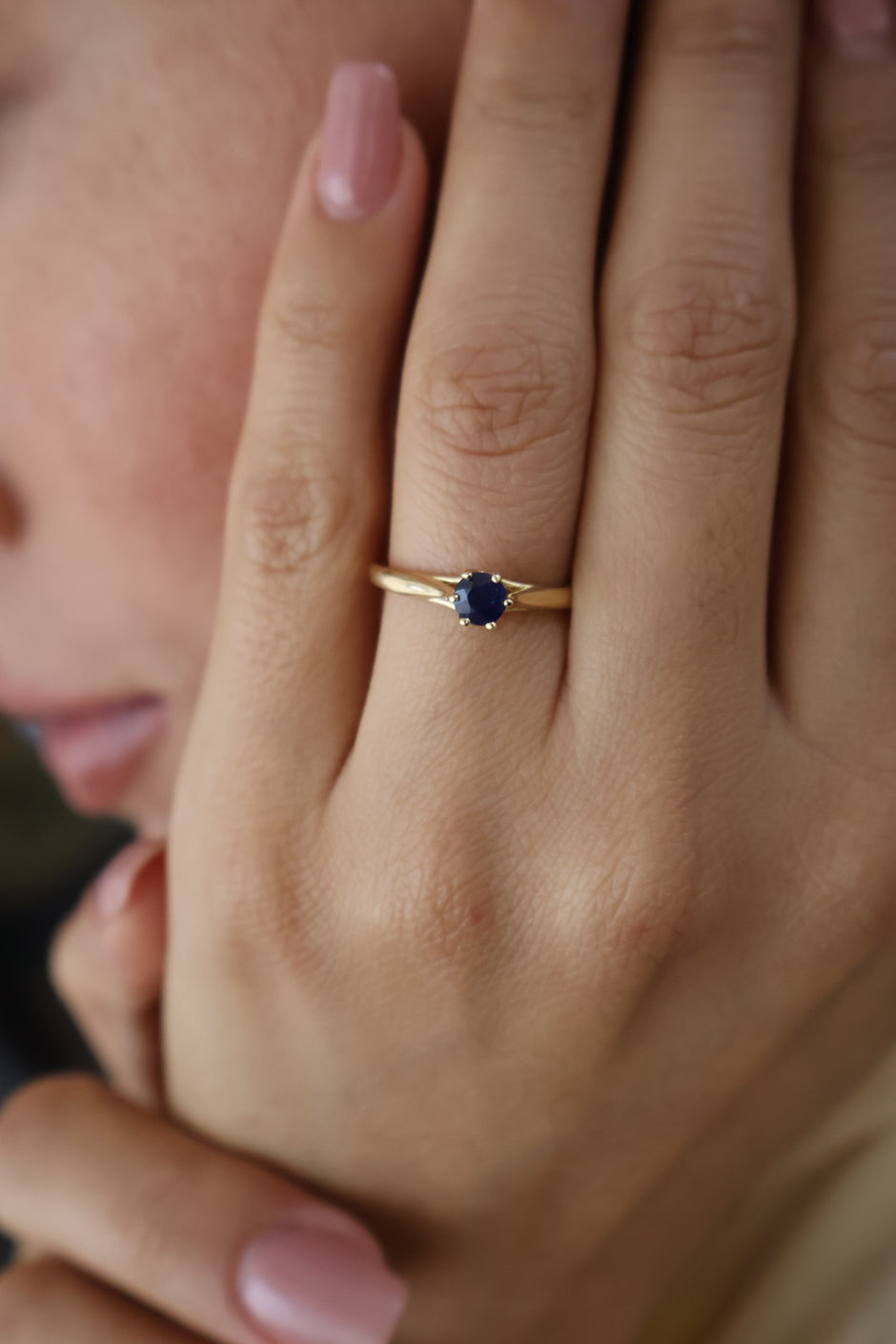 Anillo de compromiso en oro