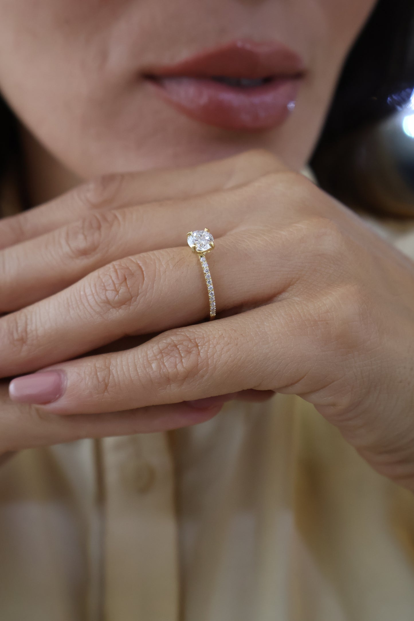 Anillo Sthepany en Oro 1.00 ct