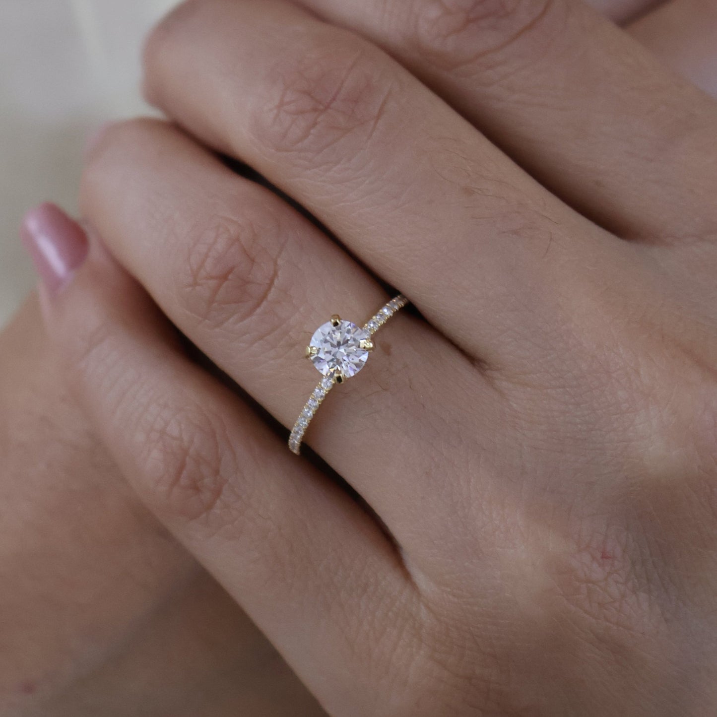 Anillo Sthepany en Oro 1.00 ct