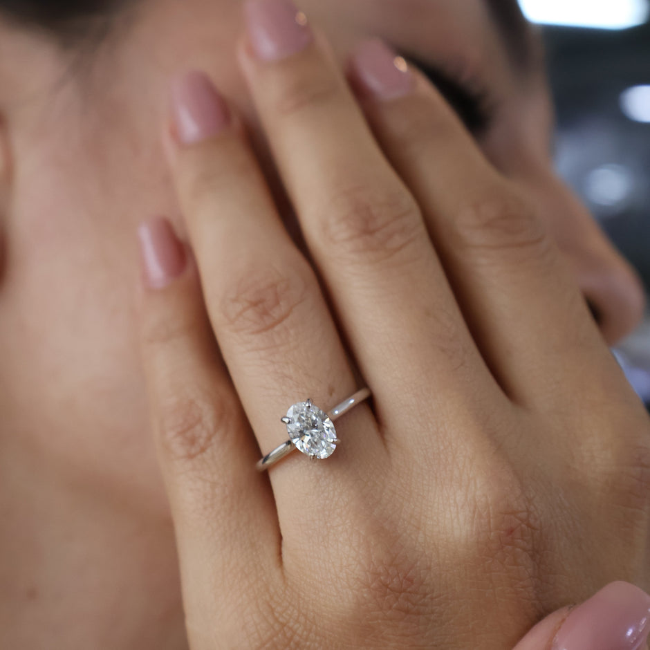 Anillo de compromiso en oro