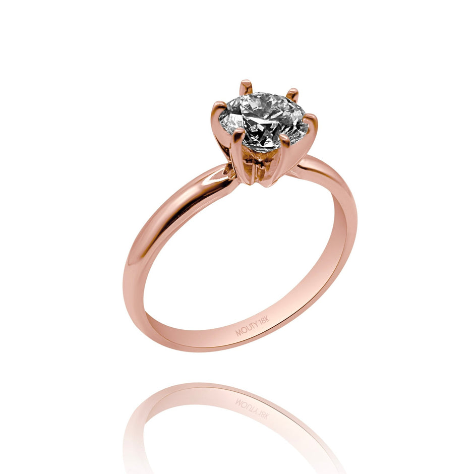 Anillo de compromiso en oro