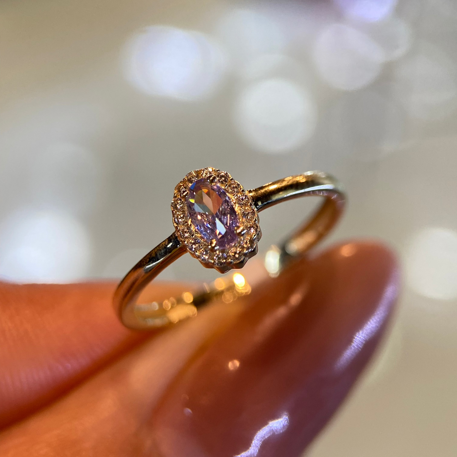 Anillo de compromiso en oro