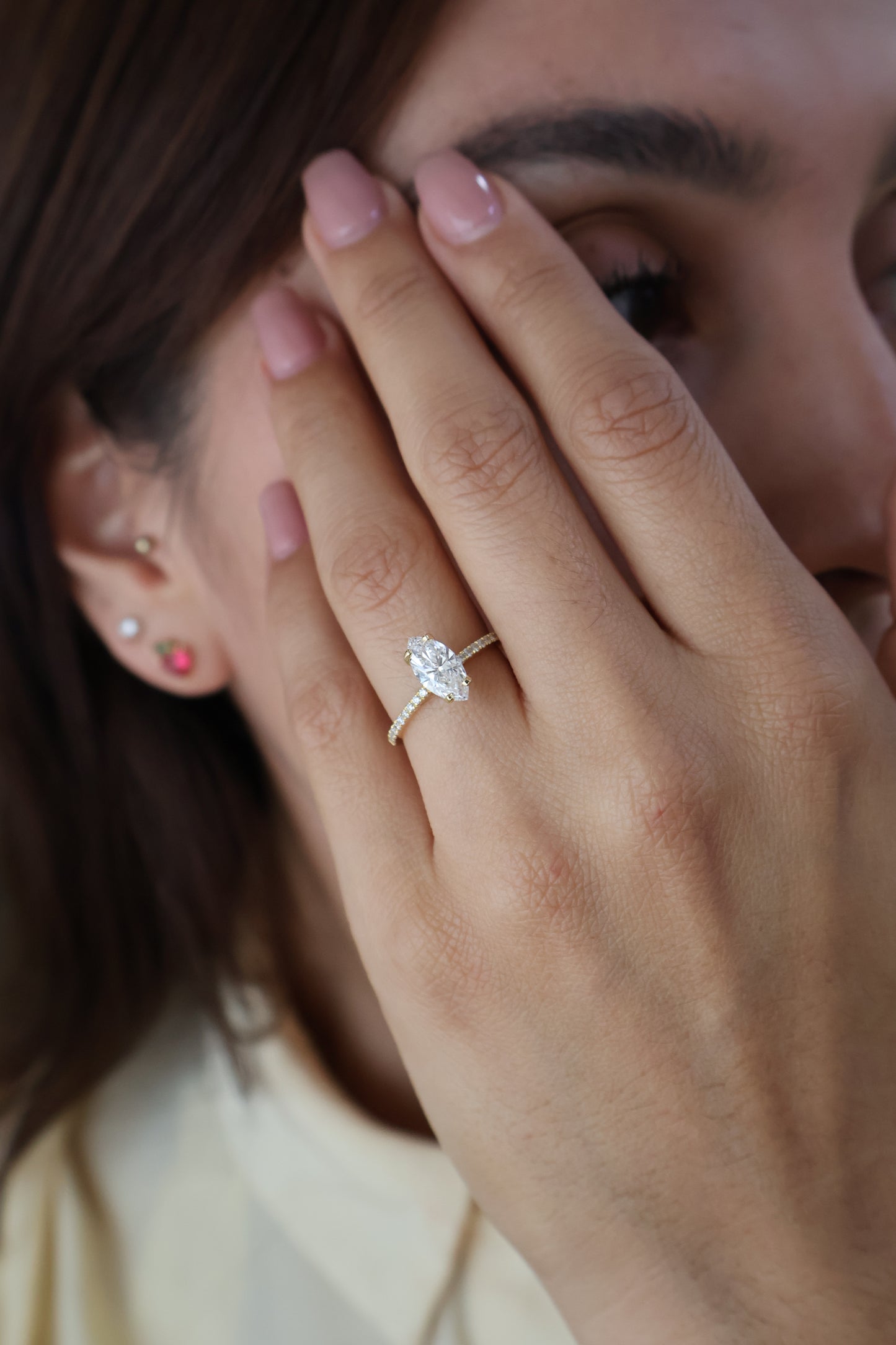 Anillo Regina en oro 1.00 ct