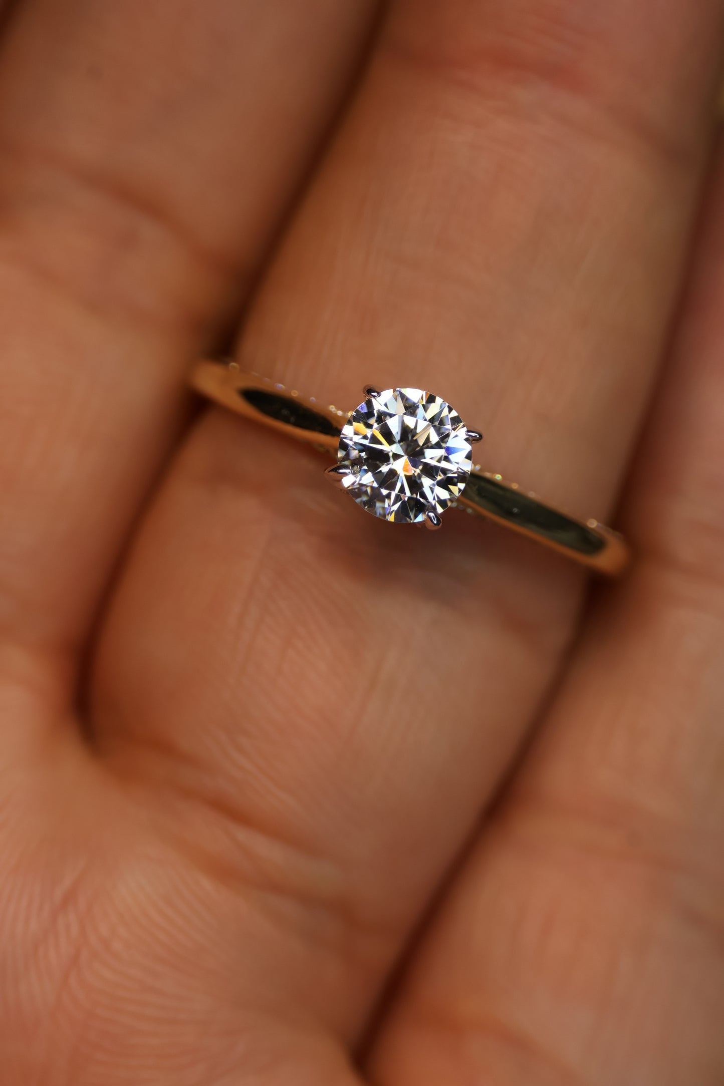 Anillo en Oro Amarillo 14k con Circonia Mod.15946