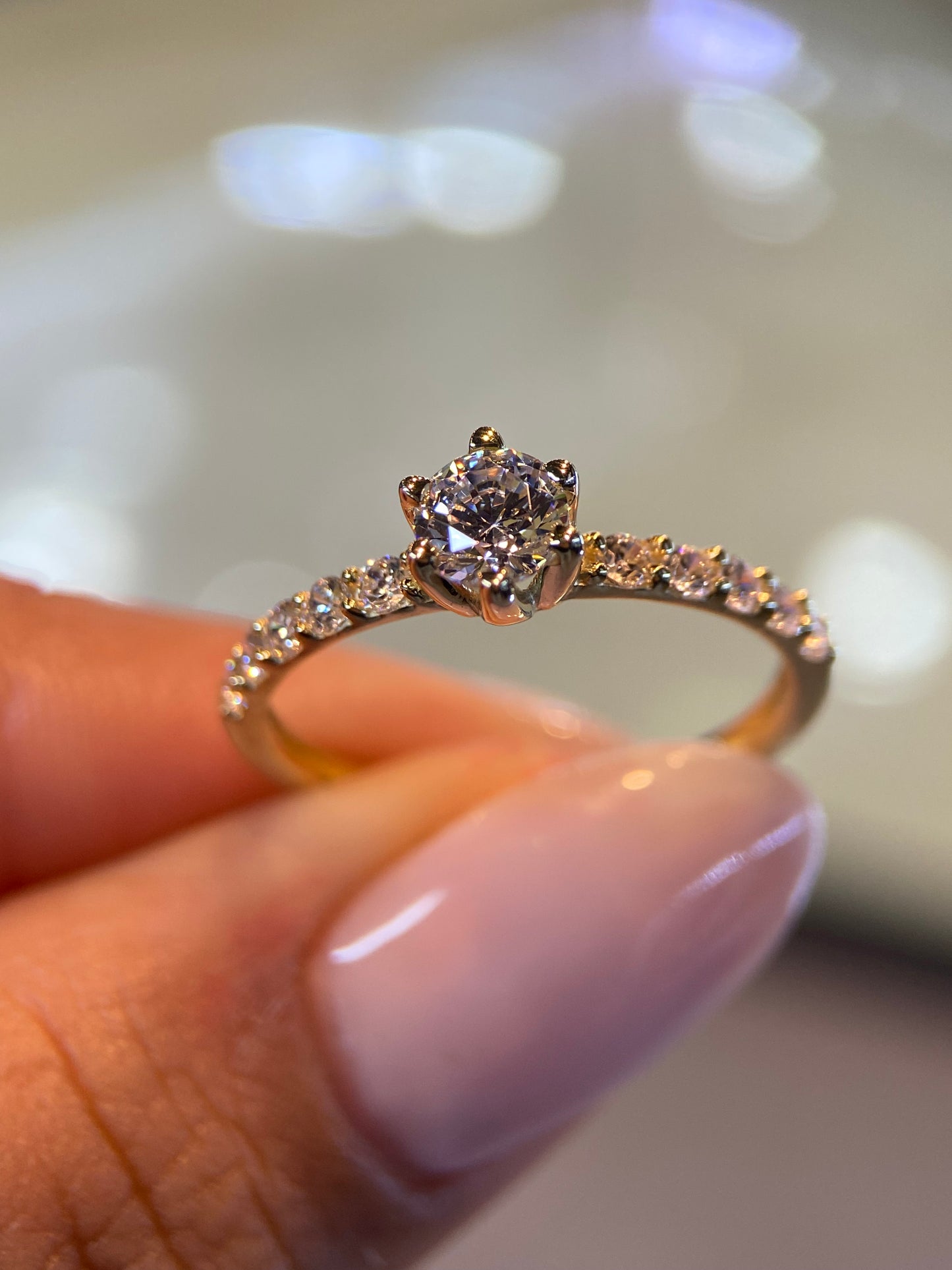 Anillo Irit en Oro .50 ct