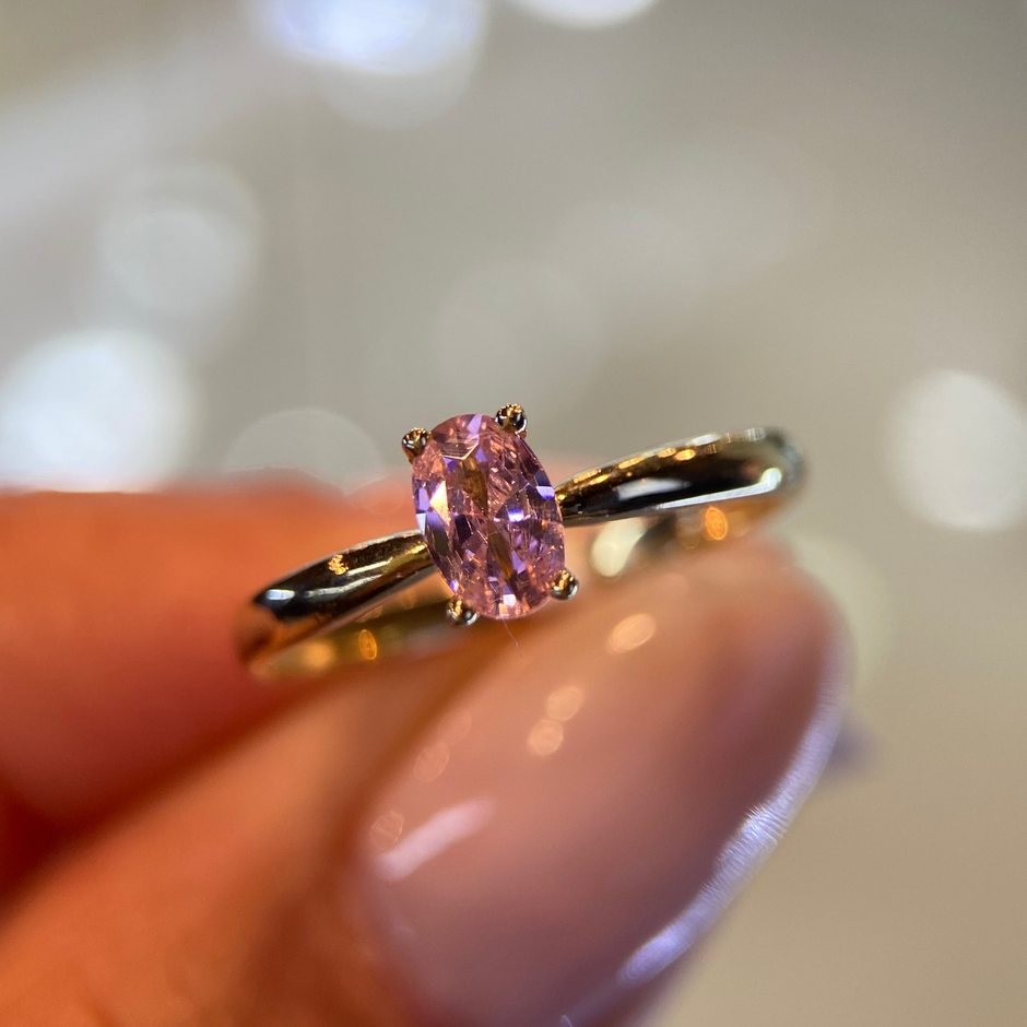 Anillo de compromiso en oro