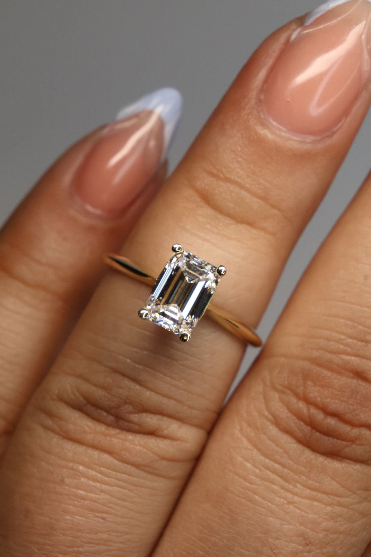 Anillo Andromeda en Oro Amarillo 14k con Diamante de Laboratorio 1.91 ct | IGI