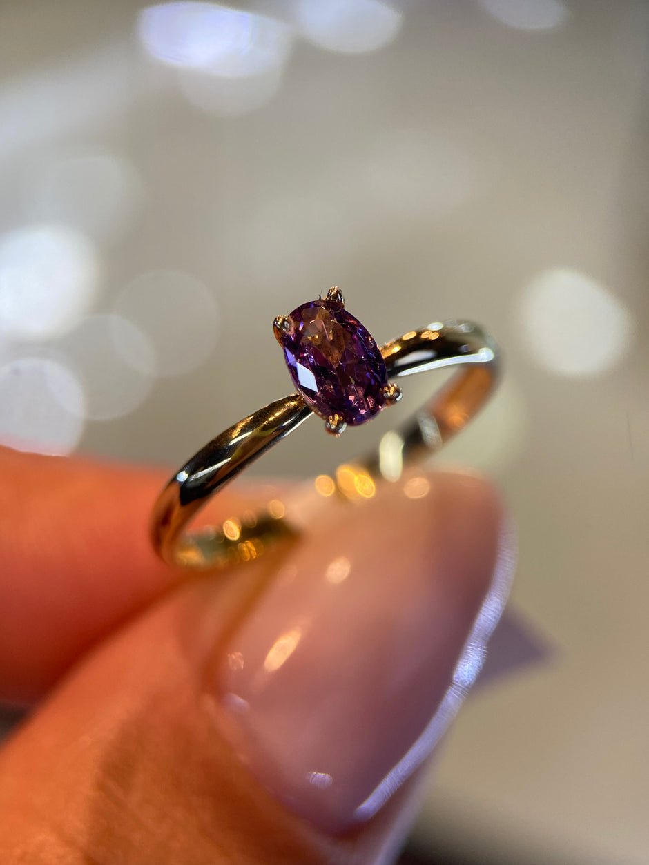 Anillo de compromiso en oro