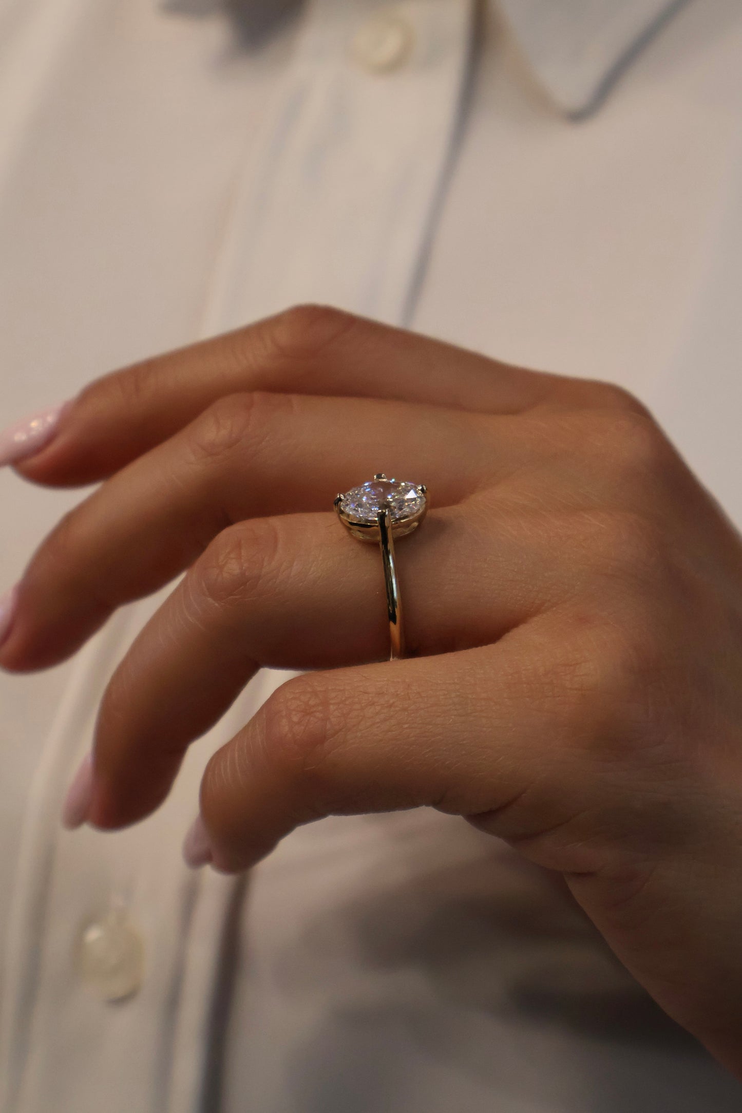 Anillo Annelise en Oro Amarillo 14K con Diamante de Laboratorio de 2.17ct | IGI