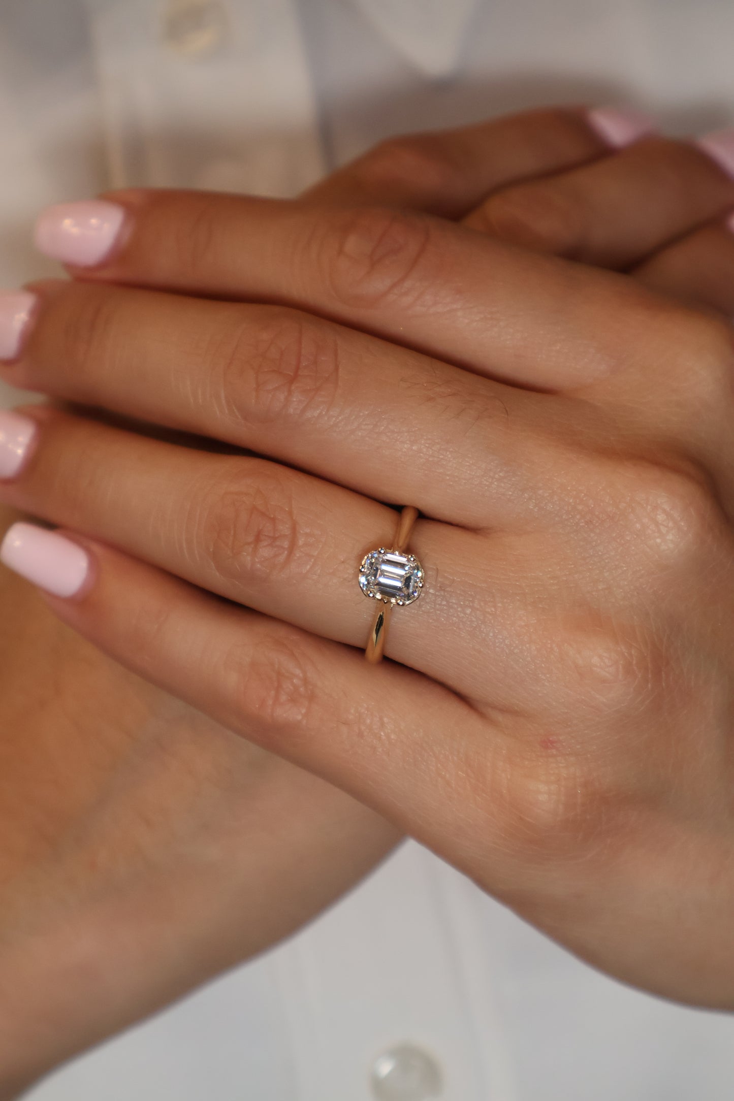 Anillo Lune Oro Amarillo 14K con Diamante de Laboratorio de 1.04ct | IGI