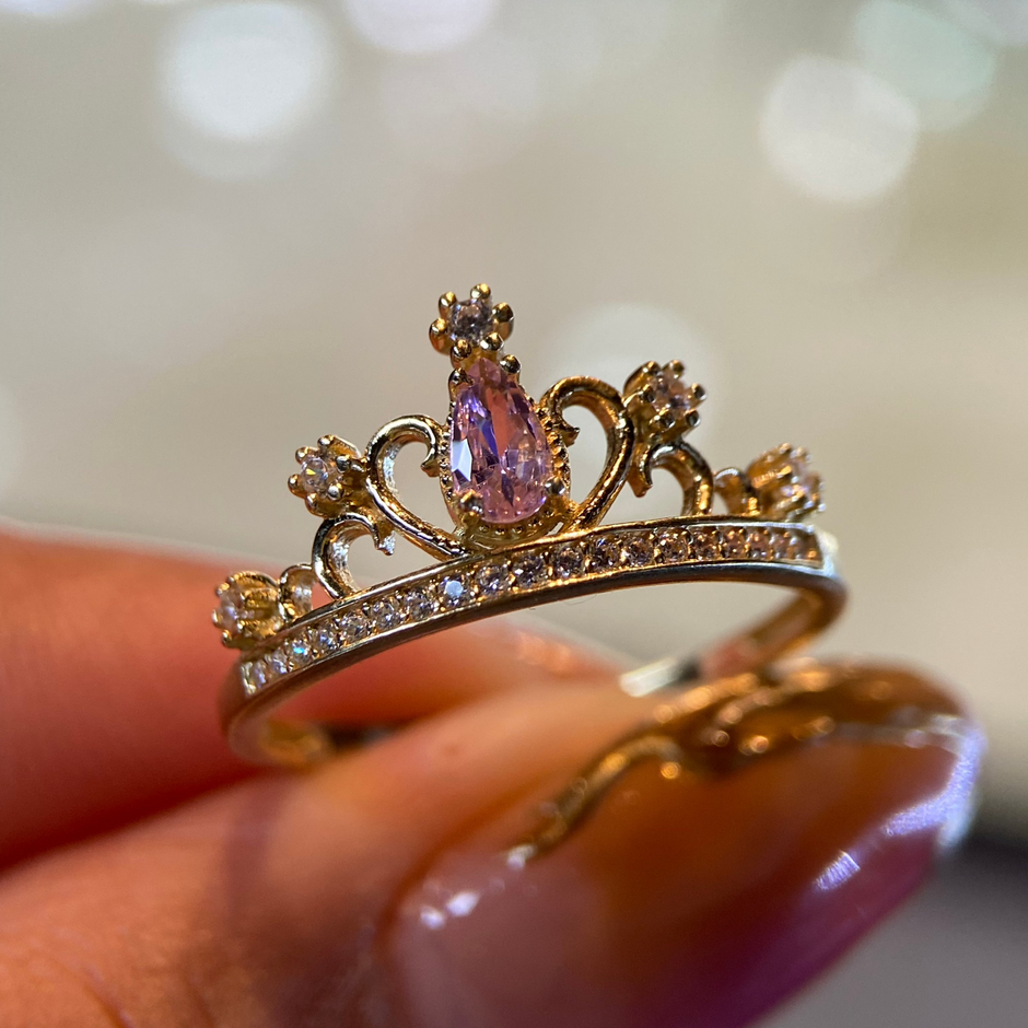 Anillo Corona Miss en Oro