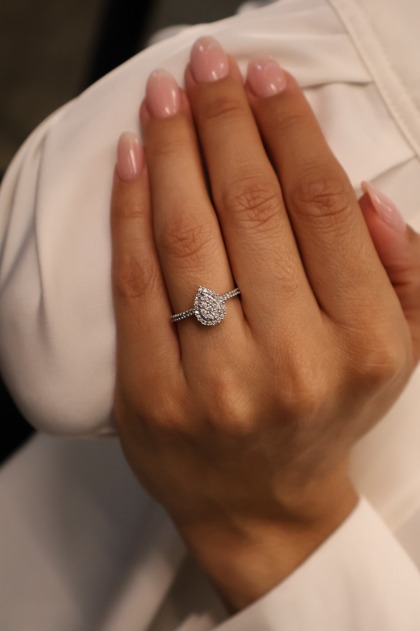 Ring in 14k yellow gold with diamonds Mod: OF1458