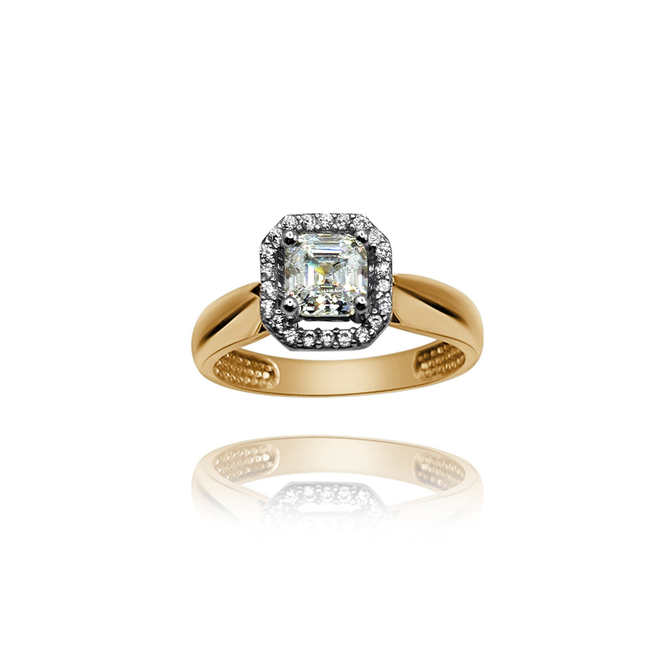 Anillo de compromiso en oro