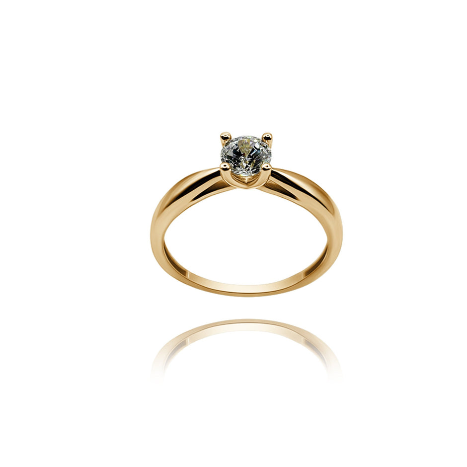 Anillo de compromiso en oro