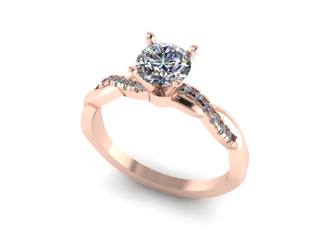 Anillo Slim en Oro 0.50 ct