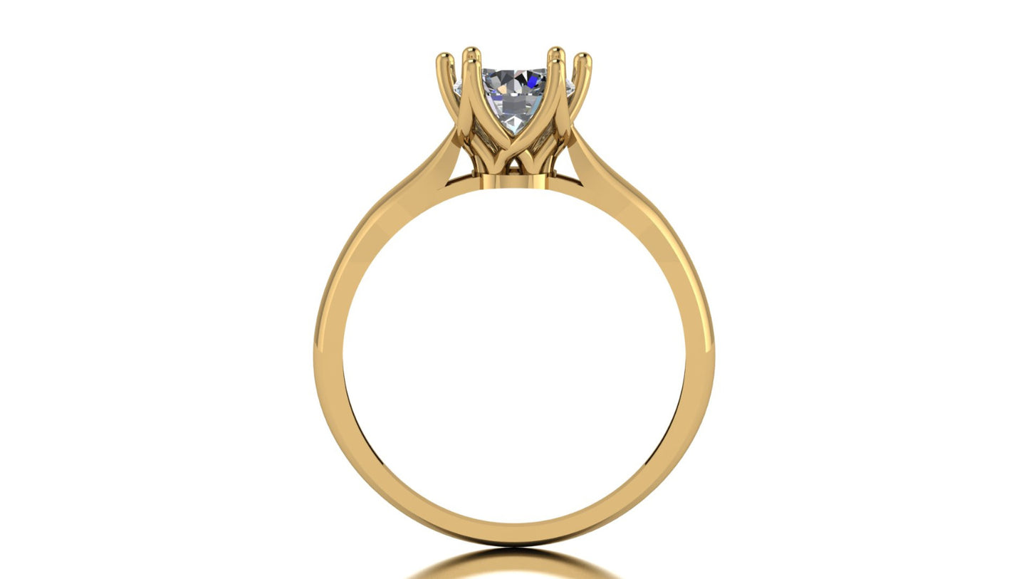Anillo Magnolia en Oro Amarillo 10k