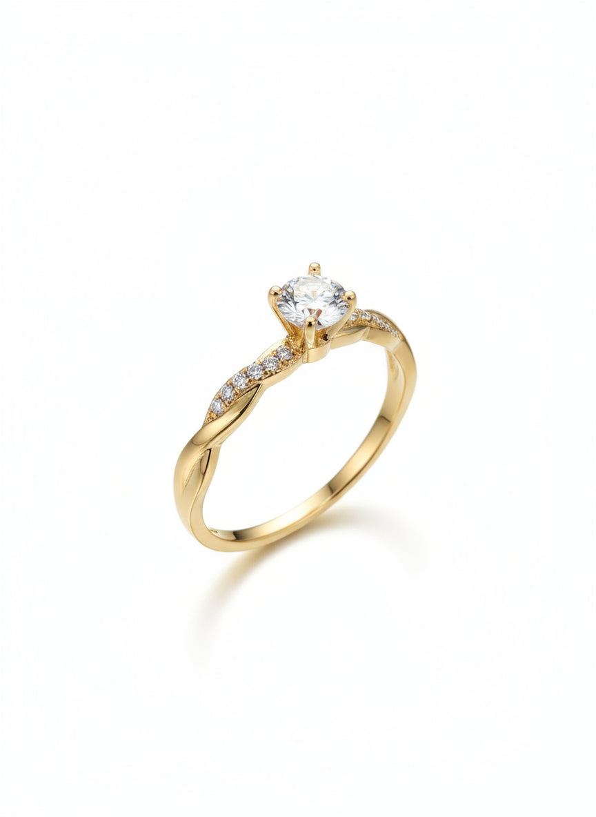 Anillo Slim oro amarillo 10 kilates
