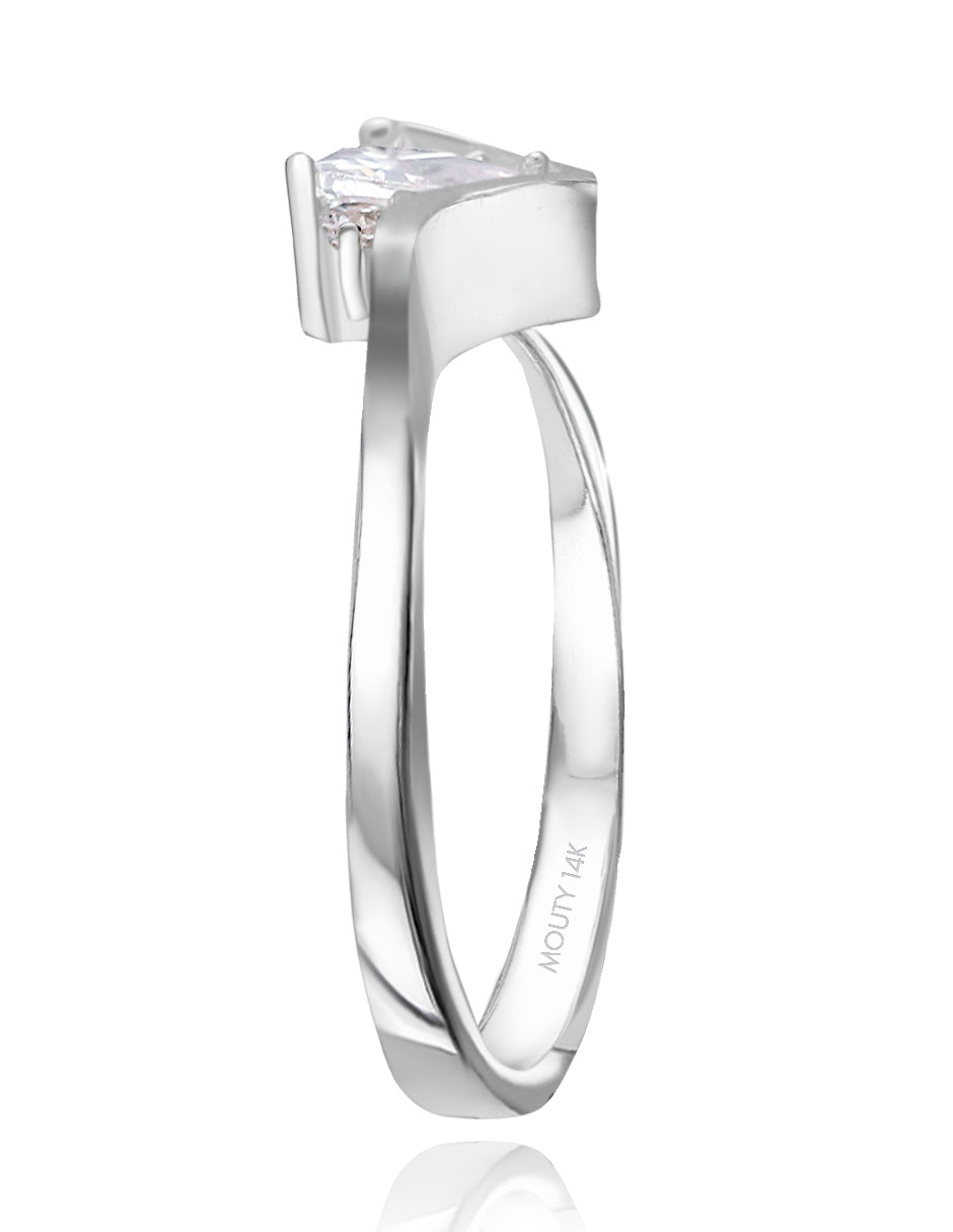 Alice ring in 10k yellow gold with zircons