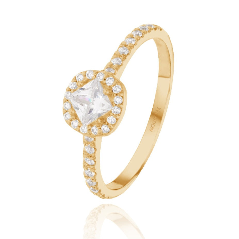Anillo Alondra en Oro .25 ct
