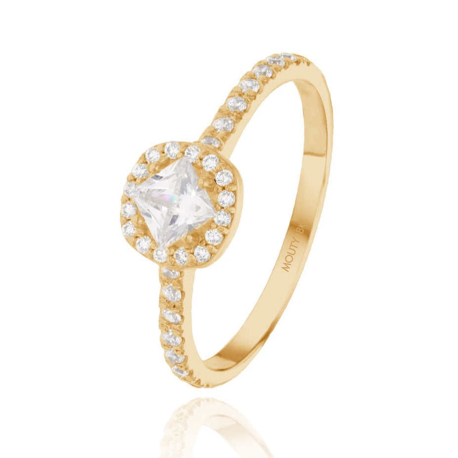 Anillo Alondra en Oro .25 ct