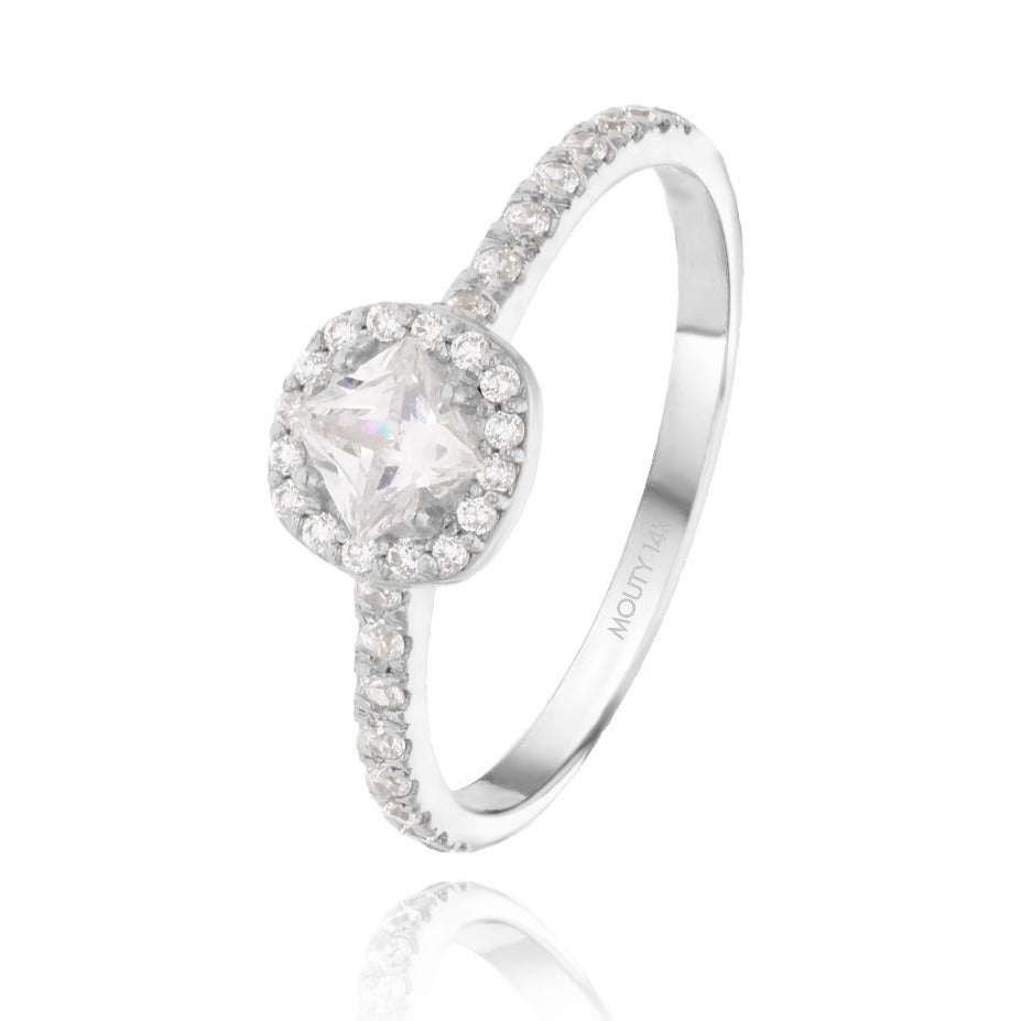 Anillo Alondra en Oro .25 ct