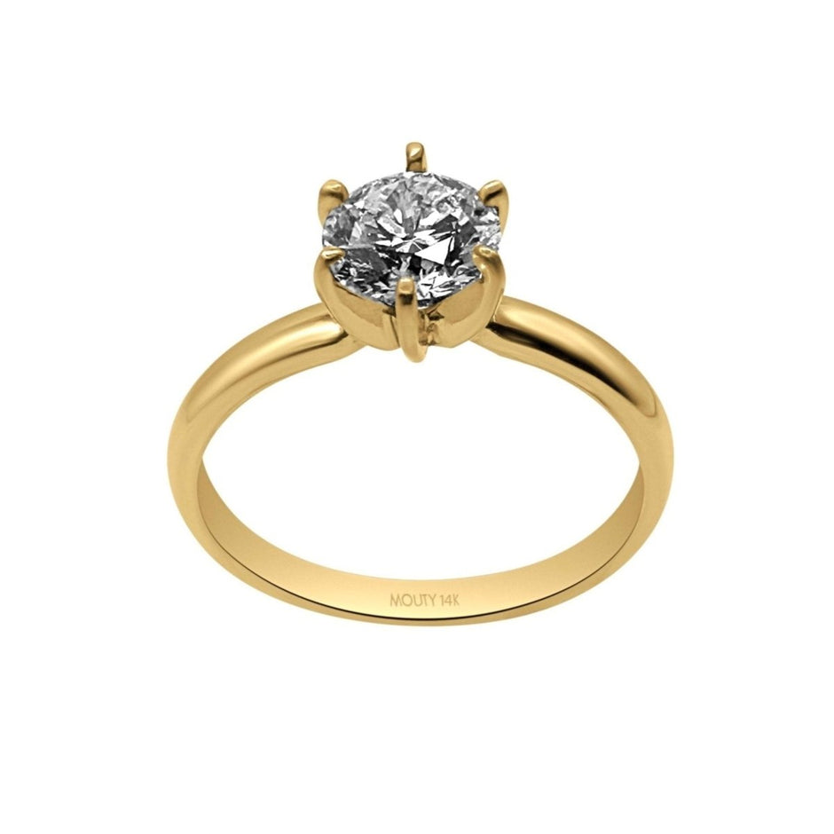 Anillo Amelie en oro 1.00 ct - Mouty Joyería