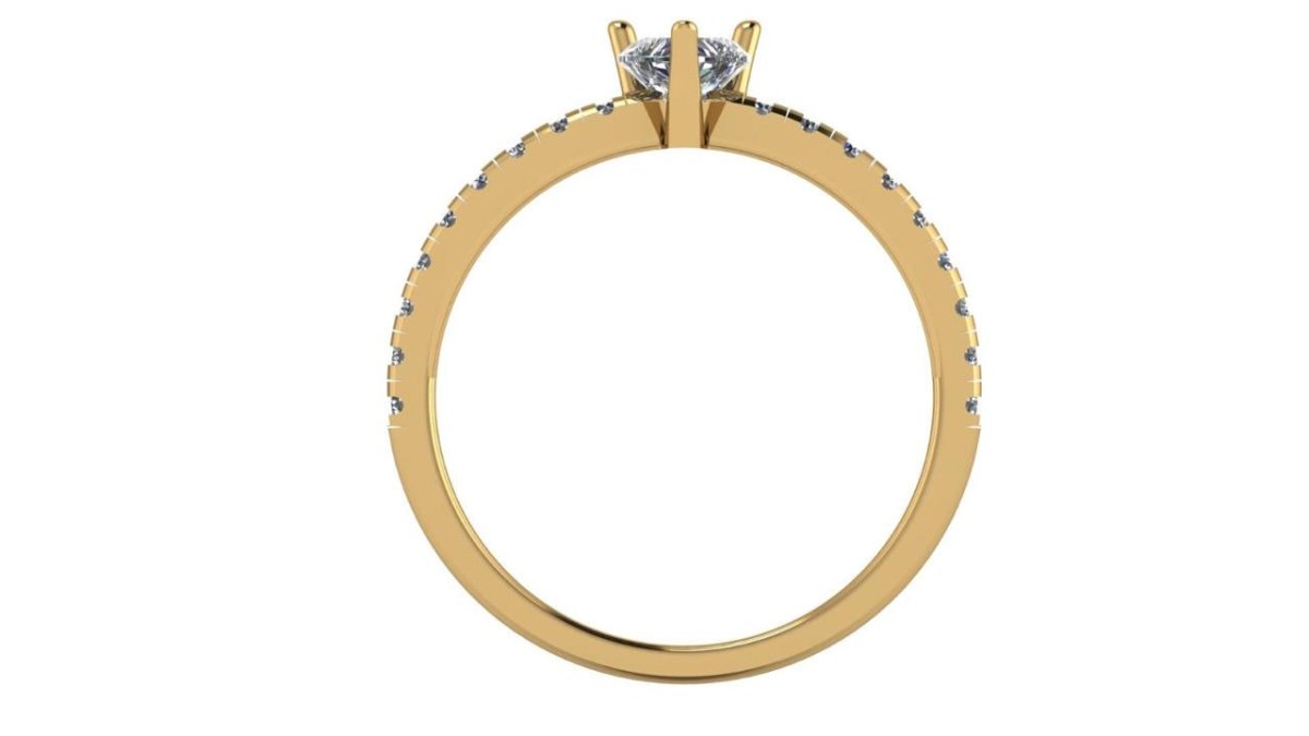 Anillo Amoret en oro .44 ct - Mouty Joyería