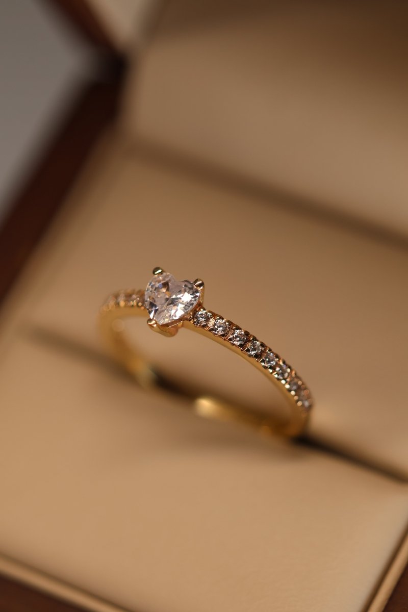 Anillo Amoret en oro amarillo 10k - Mouty Joyería