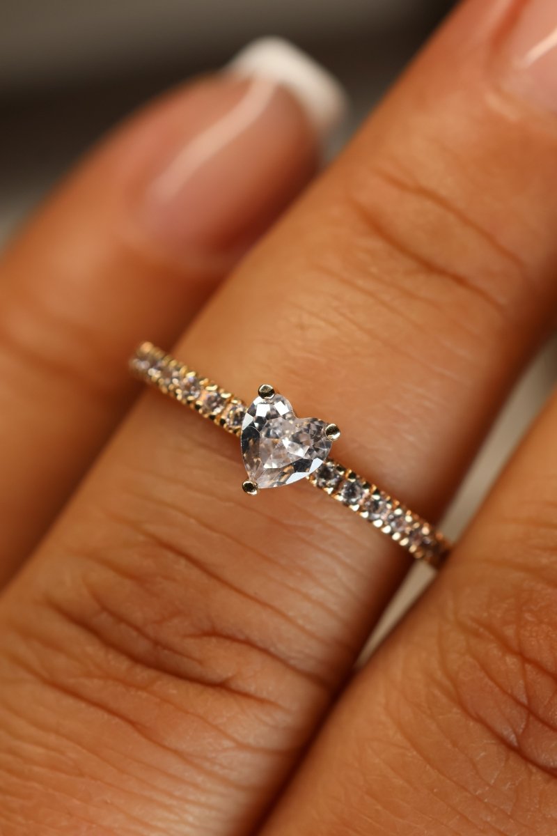 Anillo Amoret en oro amarillo 10k - Mouty Joyería